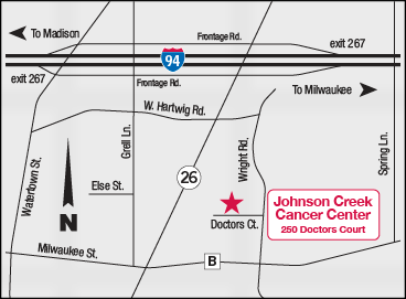 map of UW Johnson Creek location